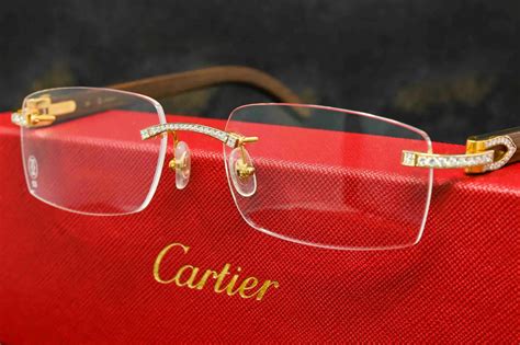 cartier glasses with diamonds cheap|cheap authentic cartier glasses.